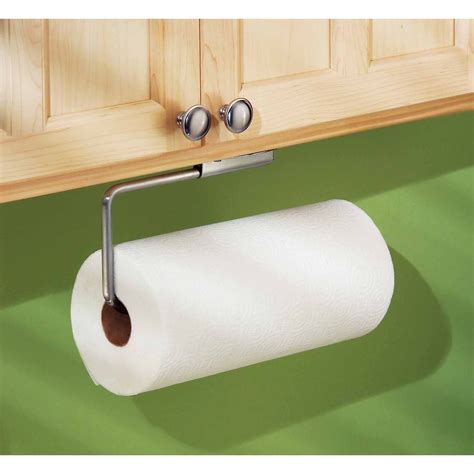 stainless steel paper towel holder under cabinet|cabinet mounted paper towel holder.